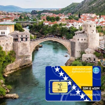 Sim Du Lịch Bosnia and Herzegovina 15 Ngày Tốc Độ Cao